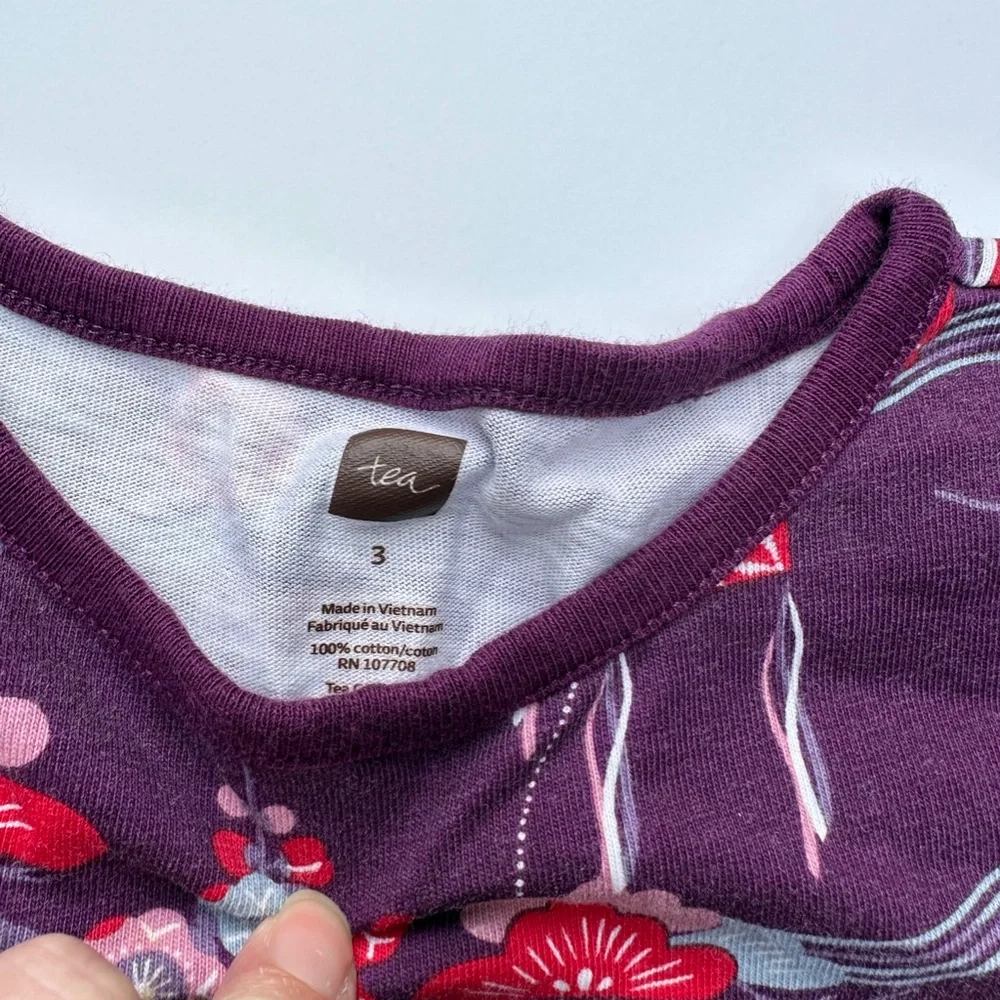 Lot of 3 Tea Collection Dresses and matching leggings, size 3 Girls - Picture 9 of 9